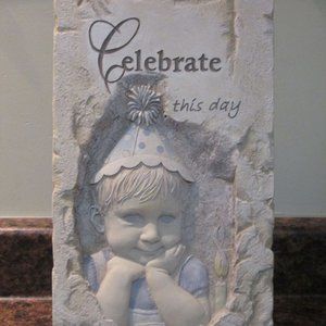Little Boy - Celebrate This Day Milestone Art Plaq